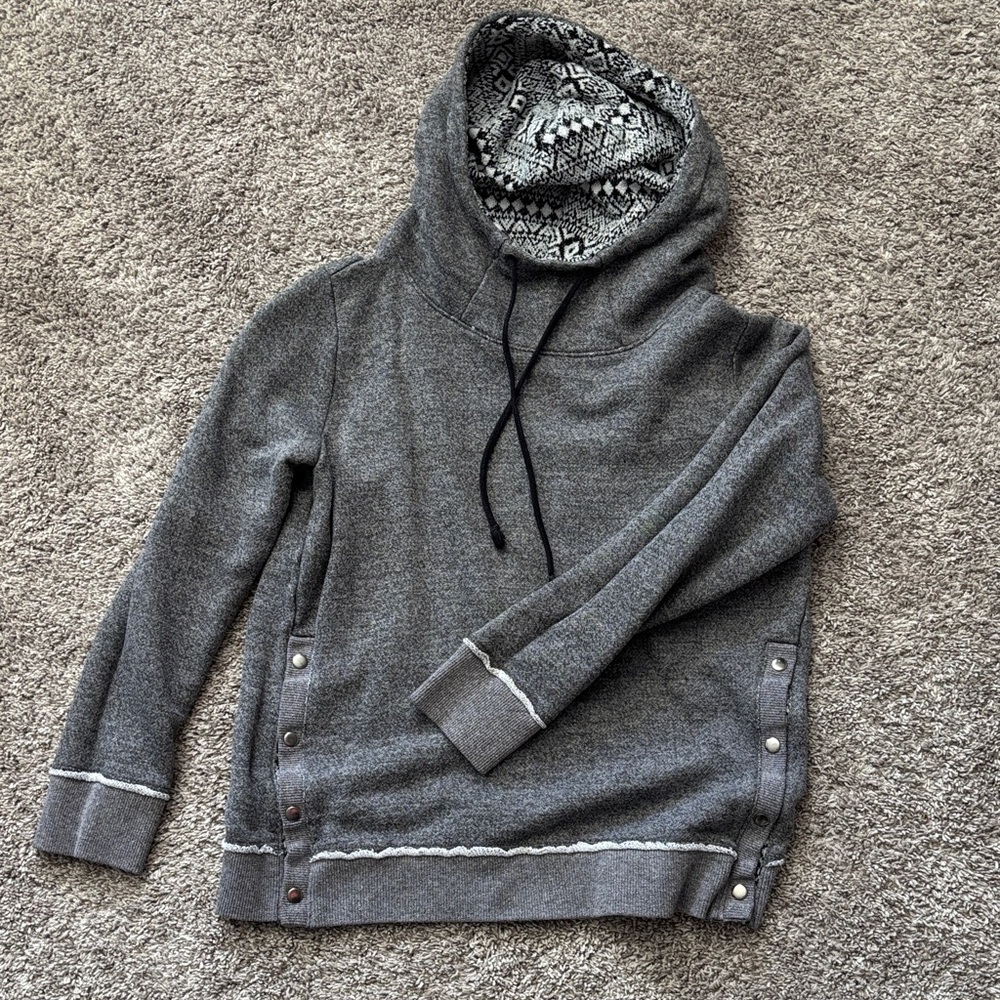 Gray Hooded Women’s Sweatshirt